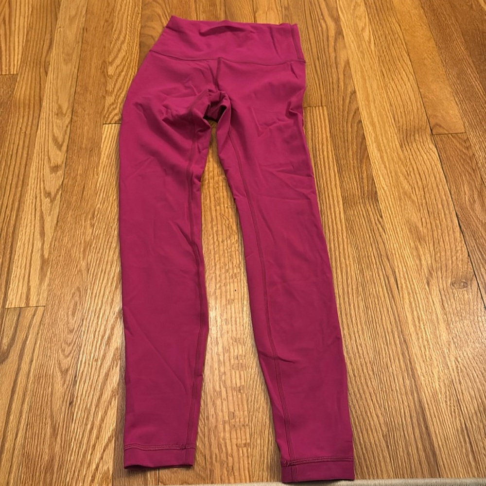 Pink lululemon wunder train 28’ women’s size 4